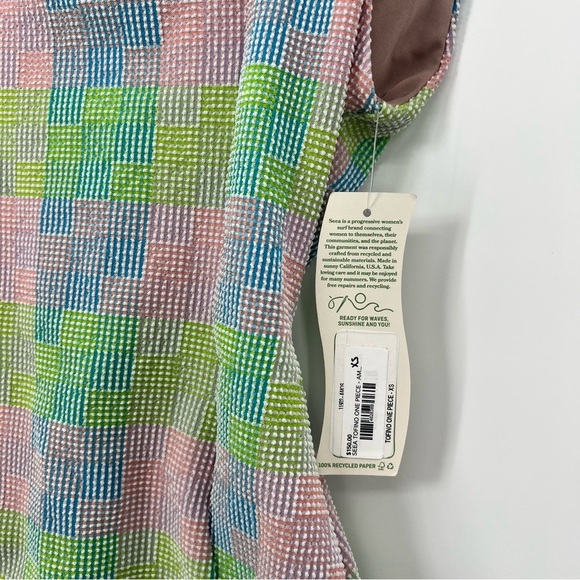 NWT Seea Swimwear Tofino One Piece Amos Swim Size XS Princess Cut Bikini - Picture 7 of 12